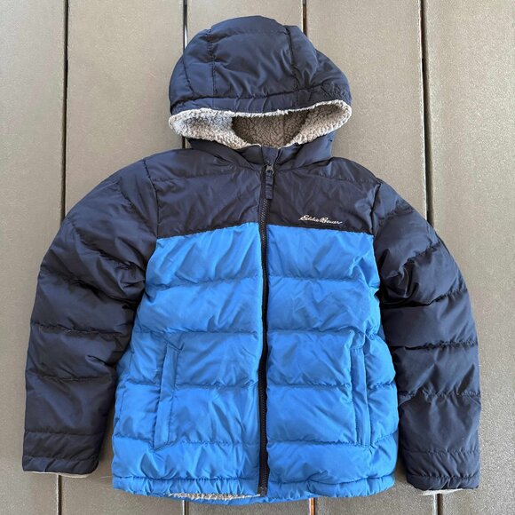 Eddie Bauer Kids Boys Classic Down Hooded Jacket - Picture 1 of 7